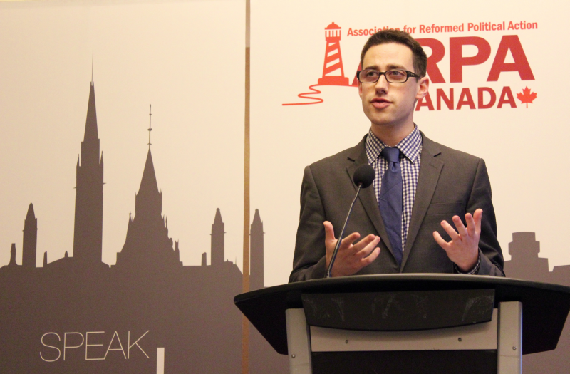 Daniel Gilman speaking at GG16