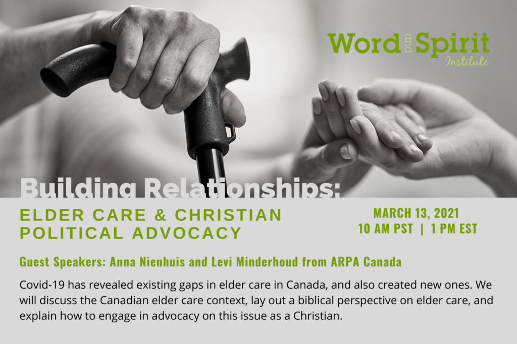 Webinar: Elder Care and Christian Political Advocacy